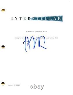 Composer Hans Zimmer Signed Autograph Interstellar Full Movie Script Screenplay