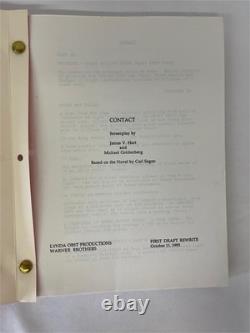 Contact 1997 Original CAA Screenplay First Draft 1993 Carl Sagan Warner Bros