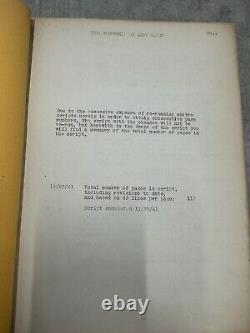 Courtship Of Andy Hardy Original Movie Script Agnes Johnston Signed 1940s Rooney