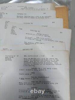 Courtship Of Andy Hardy Original Movie Script Agnes Johnston Signed 1940s Rooney