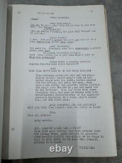 Courtship Of Andy Hardy Original Movie Script Agnes Johnston Signed 1940s Rooney