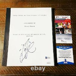 DANIEL RADCLIFFE SIGNED HARRY POTTER MOVIE SCRIPT SCREENPLAYS with BECKETT COA
