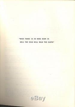 DAWN OF THE DEAD (1978) Vintage original final shooting script / GEORGE ROMERO