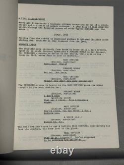 DC Sgt Rock Movie Script Original 1988 Unproduced Schwarzenegger Webb Project