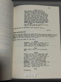 DC Sgt Rock Movie Script Original 1988 Unproduced Schwarzenegger Webb Project