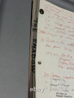 DC The Shadow Script Original 1987 Unproduced Movie Project Handwritten Notes