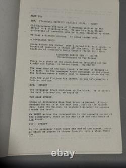 DC The Shadow Script Original 1987 Unproduced Movie Project Handwritten Notes