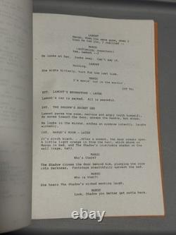 DC The Shadow Script Original 1987 Unproduced Movie Project Handwritten Notes