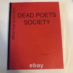 DEAD POETS SOCIETY (Sep 29, 1988) Revised Third draft film script! Original
