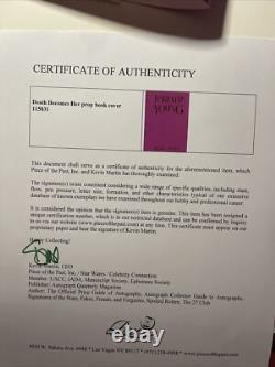 DEATH BECOMES HER movie prop production Original COA Props VTG book Cover X1