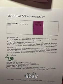 DEATH BECOMES HER movie prop production Original COA Props VTG book Cover X1