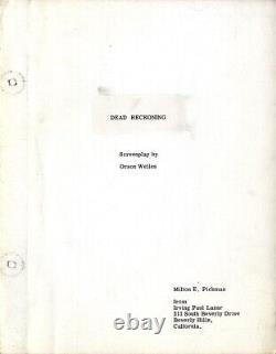 DEEP, THE (ca. 1967) Film script for legendary uncompleted Orson Welles film