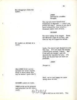 DEEP, THE (ca. 1967) Film script for legendary uncompleted Orson Welles film