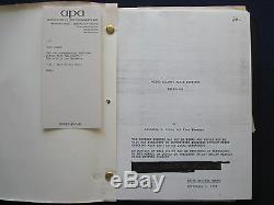 DELIRIOUS ORIGINAL FILM SCRIPT Actor JERRY ORBACH'S COPY JOHN CANDY Film