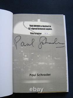 DELUXE TAXI DRIVER SCRIPT SIGNED by DE NIRO, SCORSESE & SCHRADER, Ltd. Edition