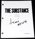 Demi Moore Signed The Substance Full Movie Script Screenplay + Proof & Coa