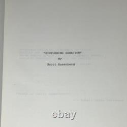 DISTURBING BEHAVIOR 1998 Original Movie Script Katie Holmes Sci-Fi Thriller COA