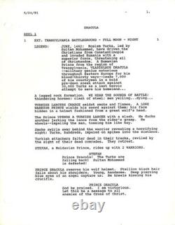 DRACULA released as BRAM STOKER'S DRACULA (1991) Film script