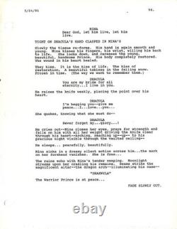 DRACULA released as BRAM STOKER'S DRACULA (1991) Film script