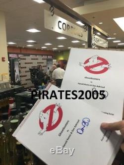 Dan Aykroyd Signed Ghostbusters Full Movie Script Autographed Proof Jsa Coa