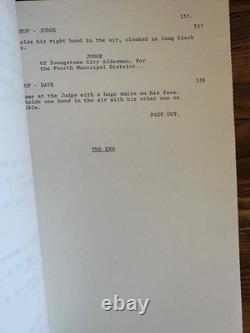 Dave Kevin Kline Sigourney Weaver Movie Original Screenplay Script
