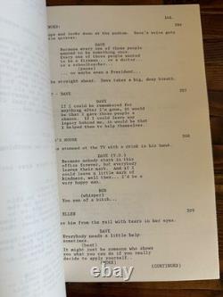 Dave Kevin Kline Sigourney Weaver Movie Original Screenplay Script