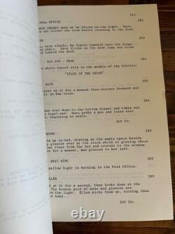 Dave Kevin Kline Sigourney Weaver Movie Original Screenplay Script