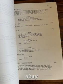 Dave Kevin Kline Sigourney Weaver Movie Original Screenplay Script