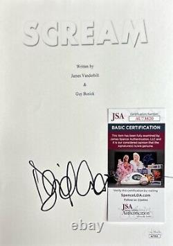 David Arquette Signed Scream 8x10 Movie Script Cover JSA AU73820