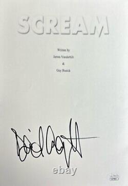 David Arquette Signed Scream 8x10 Movie Script Cover JSA AU73821