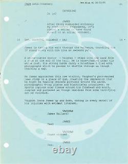 David Cronenberg CRASH Original screenplay for the 1996 film copy #158209
