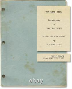 David Cronenberg DEAD ZONE Original screenplay for the 1983 film 1980 #146088