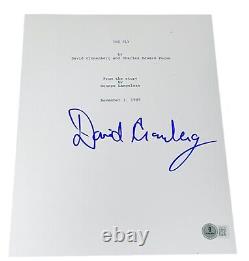 David Cronenberg Signed Autograph The Fly Movie Script Screenplay Beckett BAS NY