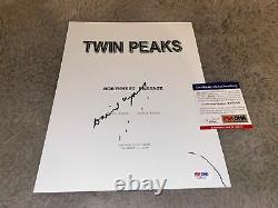 David Lynch Signed Movie Script Twin Peaks PSA DNA