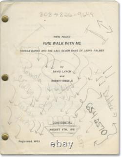David Lynch (director) TWIN PEAKS FIRE WALK WITH ME (Aug 8, 1991) Film script