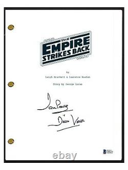 David Prowse Signed STAR WARS THE EMPIRE STRIKES BACK Movie Script Beckett COA