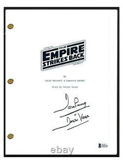 David Prowse Signed STAR WARS THE EMPIRE STRIKES BACK Movie Script Beckett COA