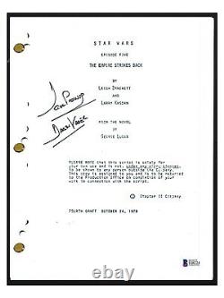 David Prowse Signed STAR WARS THE EMPIRE STRIKES BACK Movie Script Beckett COA