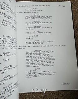 Deadpool & Wolverine Script Fyc Movie Award Promo 2024 Screenplay Marvel Hc Book