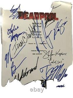 Deadpool movie script signed STAN LEE xmen COA 12 Autograph