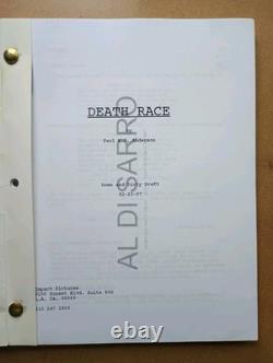 Death Race (2008) Original Movie Script + Production Photos Paul W. S. Anderson