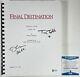 Devon Sawa & Tony Todd Signed Final Destination Complete Movie Script Bas Coa
