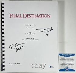 Devon Sawa & Tony Todd Signed Final Destination Complete Movie Script BAS COA