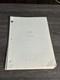 Diner Orignal Movie Script 1982 Screenplay Barry Levinson