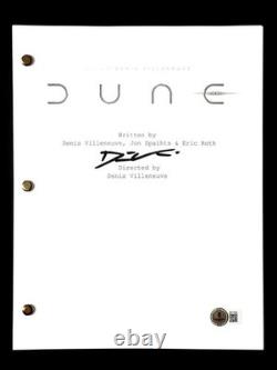 Director Denis Villeneuve signed Dune movie script autograph (A) Beckett BAS