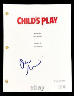 Director Don Mancini autograph signed Child's Play movie script Beckett BAS