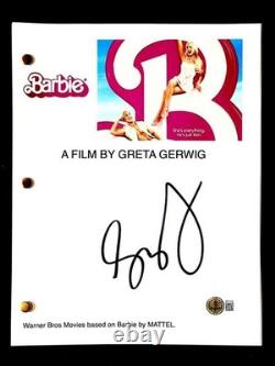 Director Greta Gerwig signed Barbie full movie script autograph (A) Beckett BAS