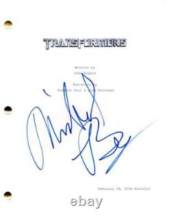 Director Michael Bay Signed Autograph Transformers Full Movie Script Screenplay