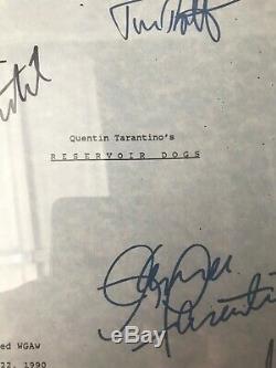 Director Quentin Tarantino and Cast Reservoir Dogs Signed Full Movie Script