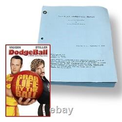 Dodgeball Original Script Screenplay Blue Revision Movie Prop Vaughn Ben Stiller